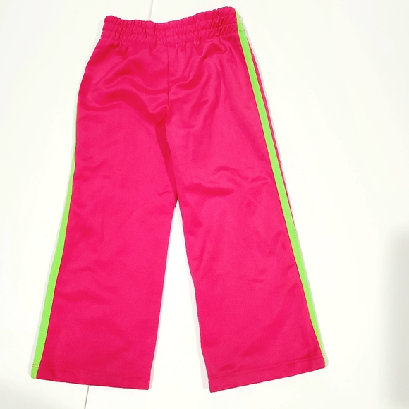 Puma Sport Lifestyle Pink & Green Pull On Athletic Workout Pants Size 3T - Picture 3 of 8